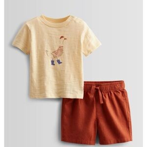 Nordstrom Graphic T-Shirt & Drawstring Shorts Set NWT